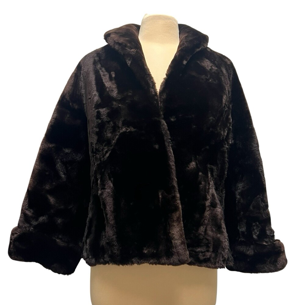 Vintage 50's Fur Coat Master Furriers Duluth Dark Brown Fits Size Small 6 Jacket - Picture 2 of 16